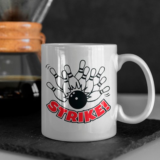 Strike - 10-Pin Bowling Logo Kaffeetasse