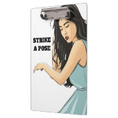 "STRIKE A POSE" ASIAN LADY KLEMMBRETT (Links)