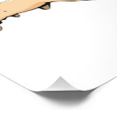 "STRIKE A POSE" ASIAN LADY POSTER (Ecke)