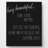 STRIKE A POSE - SELFIE FOTOPLATTE (Vorderseite)