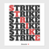 STRIKE! AUFKLEBER (Blatt)