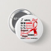 Strike Awareness Month Ribbon Geschenke Button (Vorne & Hinten)