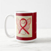Strike Awareness Red Ribbon Angel Custom Tasse (Links)