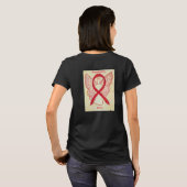 Strike Awareness Ribbon Angel Custom Shirt (Schwarz voll)