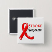 Strike Awareness Ribbon Button (Vorne & Hinten)