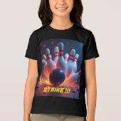 Strike beim Bowling Tri-Blend Shirt (Vorderseite)