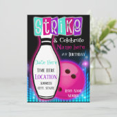 Strike Birthday card Einladung (Stehend Vorderseite)