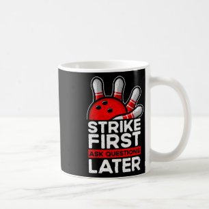 Strike - Bowler Bowling Ball Funny Bowling Kaffeetasse
