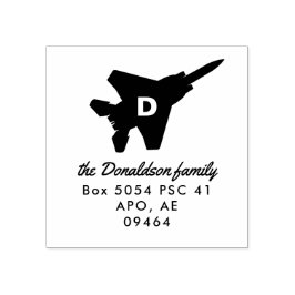 Strike Eagle F-15E Jet Monogram Address Briefmarke Gummistempel