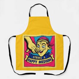 Strike ein glückliches Medium Schürze