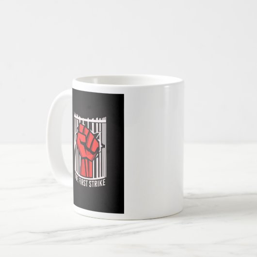 STRIKE ERSTE - Vintage Boxrückführung Kaffeetasse (Vorderseite Links)