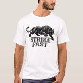 „Strike Fast“ Panther Grafik T-Shirt – Fierce (Vorderseite)