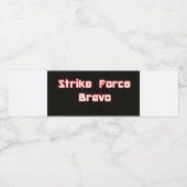 Strike Force Bravo Wasserflaschenetikett (Einzelnes Label)