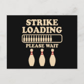 Strike Laden Bowling Player Quote Bowling Geschenk Postkarte (Vorderseite)