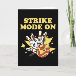 Strike Mode Bowling Player Bowling Gift Karte