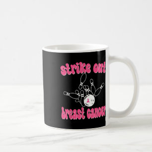 Strike Out Breast Cancer Awareness Day Pink Ribbon Kaffeetasse
