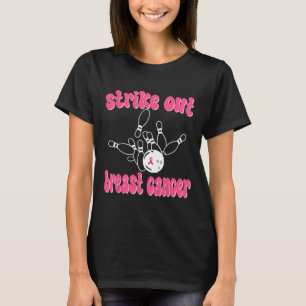 Strike Out Breast Cancer Awareness Day Pink Ribbon T-Shirt