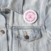 Strike Out Brustkrebs Pink Ribbon Bewusstsein Button (Beispiel)