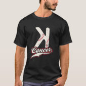 StriKe Out Cancer T Shirt Trendy Baseball Shirt to (Vorderseite)