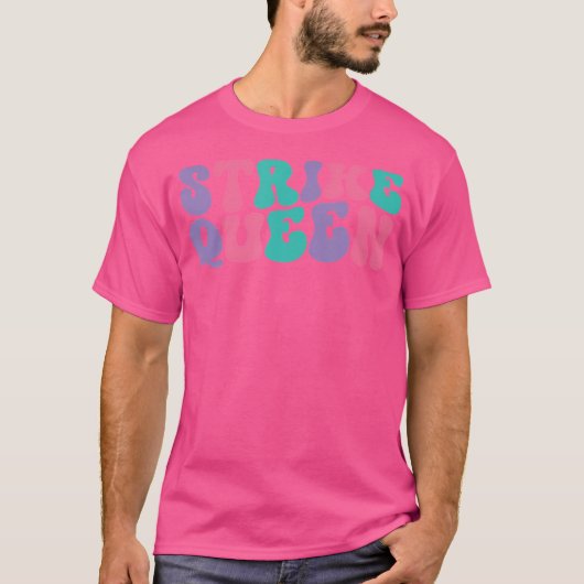Strike Queen Wo Bowling Wavy Groovy T-Shirt (Vorderseite)