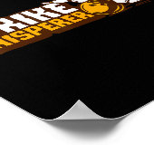 Strike Whisperer Bowling Funny Bowler League Team Poster (Ecke)