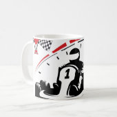 Strike with Style: The Ultimate karting Mug Kaffeetasse (Vorderseite Links)