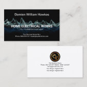 Strikende elektrische Wellen Elektrischer Blitzer Visitenkarte (Vorne/Hinten)