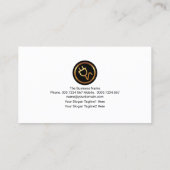 Strikende elektrische Wellen Elektrischer Blitzer Visitenkarte (Rückseite)