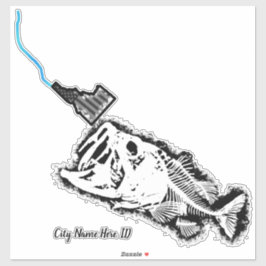 STRIKENDE PATRIOT ID - CUSTOM CITY NAME ONE BAD BA AUFKLEBER