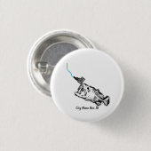 STRIKENDE PATRIOT ID - CUSTOM CITY NAME ONE BAD BA BUTTON (Vorne & Hinten)