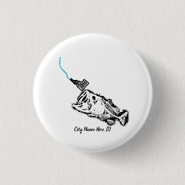 STRIKENDE PATRIOT ID - CUSTOM CITY NAME ONE BAD BA BUTTON