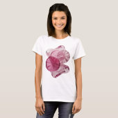 Strikendes Silber ABSTRACTE KUNST Grafikdesign T-Shirt (Vorne ganz)