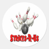 Strikes-R-Us Runder Aufkleber (Vorderseite)