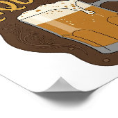 Striking BIER ERFORDERLICH Druck Poster (Ecke)