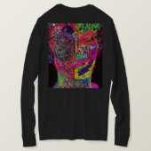 Striking Colors Female Silhouette T-Shirt (Design Rückseite)