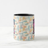Striking Geometric Monogramm Tasse - E für Ethan (Zentrum)