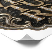 Striking Gold ABENTEUER Bold Design Poster (Ecke)