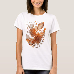 Striking Gold ABSTRACT ART Grafik T-Shirt