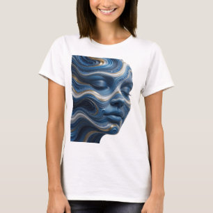 Striking Gold ABSTRACTE KUNST Mode Druck T-Shirt