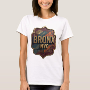 Striking Gold BRONX NYC Slogan T-Shirt