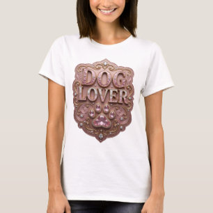 Striking Gold HUNDE LIEBhaber Künstlerisches Motiv T-Shirt