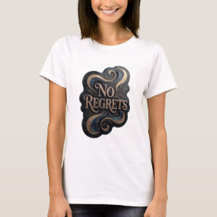 Striking Gold KEINE REUE 3D-Textkunst T-Shirt