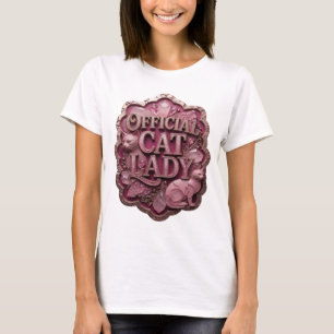 Striking Gold OFFIZIELLE KATZENLADY künstlerisches T-Shirt