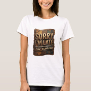 Striking Gold TUT MIR LEID, DASS ICH ZU SPÄT KOMME T-Shirt