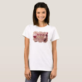 Striking Gold WINE FIXES EVERYTHING Slogan T-Shirt (Vorne ganz)