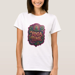 Striking Gold YOGA TIME Grafik T-Shirt