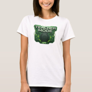 Striking Green TEACH MODE OFF Künstlerisches Motiv T-Shirt