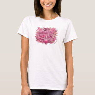Striking Pink LIVING MY BEST LIFE Druck T-Shirt