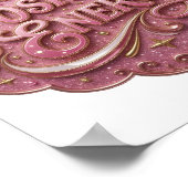 Striking Pink POSITIVE ENERGIE Poster (Ecke)