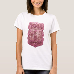 Striking Pink YOGA MOOD Druck T-Shirt